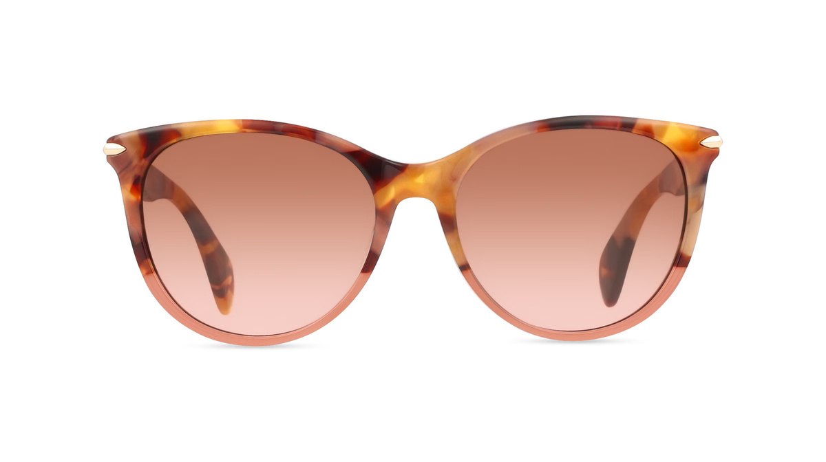 Rag & Bone 201871 Sonnenbrille Cat Eye, Vollrand, Acetat, pink - Bild 1