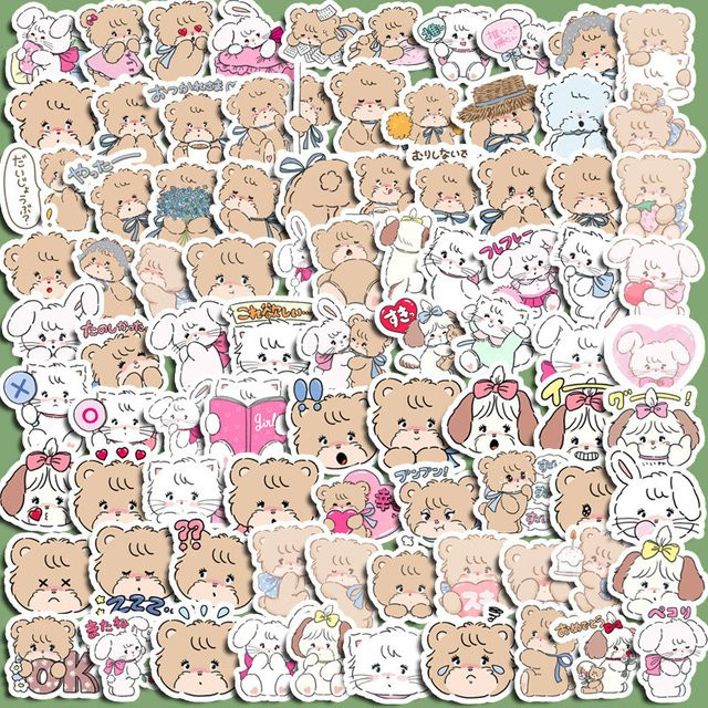 100 Stück Kawaii Marie Cat Journal-Aufkleber von YourLife Store in Multicolour zur Dekoration von Tagebüchern, Planern und Telefonen - Bild 1