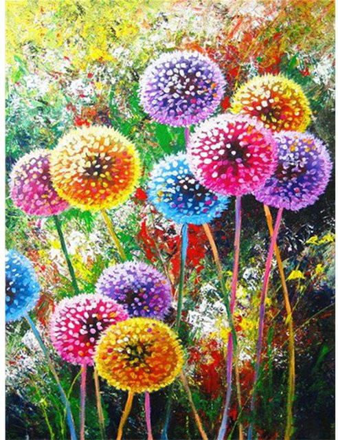 FIYO Diamantmalerei Landschaft Sonnenuntergang am Meer als Mosaik-Stickerei mit Full Square Steinen, B/H: 40 x 50 cm - Bild 1