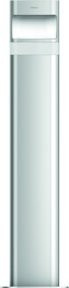Theben LED-Poller-Leuchte theLeda D B plus AL in Silber aus Aluminium mit Bewegungsmelder und Dämmerungssensor für den Außenbereich, 8,5 Watt - Bild 1