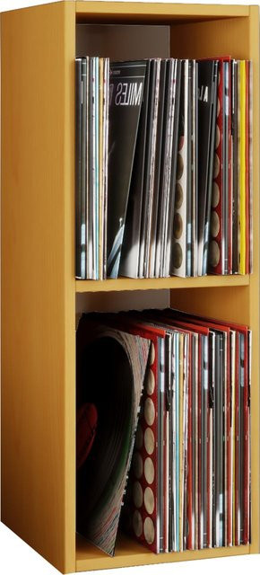 VCM Schallplatten-Regal Platto 2-Fach in Buche, H x B x T: 72 x 34 x 30 cm - Bild 1