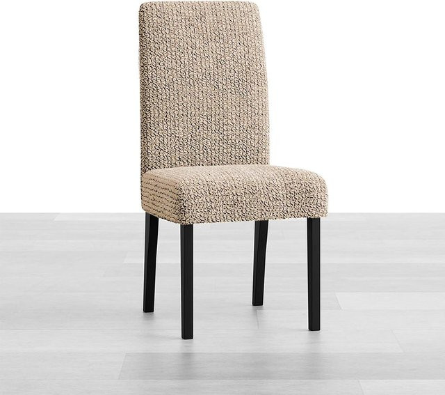 Bestbags Esszimmerstuhlbezug aus Microfaser in Beige, Waschbarer Sitzbezug aus Polyester mit Stretch-Anteil - Bild 1