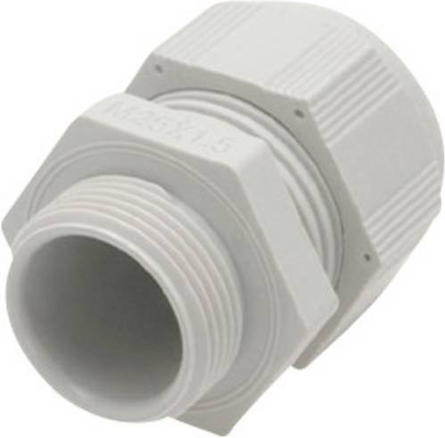 HELU Kabelverschraubung 903538-10 mit reduziertem Dichteinsatz und Vibrationsschutz, M50, Polyamid, Lichtgrau (RAL 7035) - Bild 1