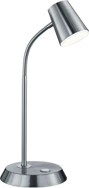 Trio LED Tischleuchte Narcos in Nickel matt, dimmbar und verstellbar, B/T/H: 38,0 x 15,0 x 23,0 cm - Bild 1