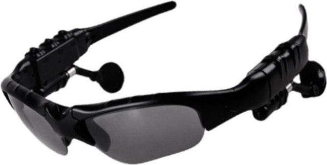 Bluetooth 4.1 Sonnenbrille mit integriertem Stereo-Headset und In-Ear-Funktion in Schwarz - Bild 1
