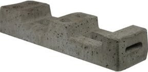 Schake Bauzaunfuß aus Beton in Grau, B/T/H: 69,0 x 19,0 x 13,0 cm, 25 kg - Bild 2