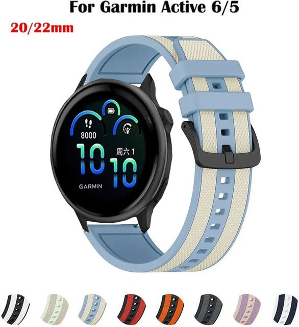 VATMENS Uhrenarmband Silikon, Sport, 20mm 22mm, Garmin Forerunner - Bild 1