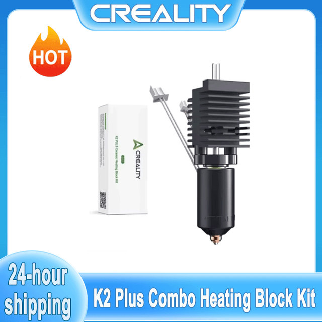 Creality K2 Plus Combo Hotend mit Keramik-Heizblock und Unicorn Schnellwechsel-Düsen-Set in Schwarz - Bild 1