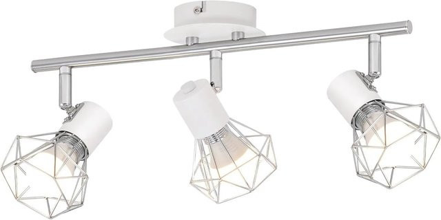 NETTLIFE Deckenleuchte aus Metall in Weiß mit LED und E14 Fassung im Industrial Design - Bild 1