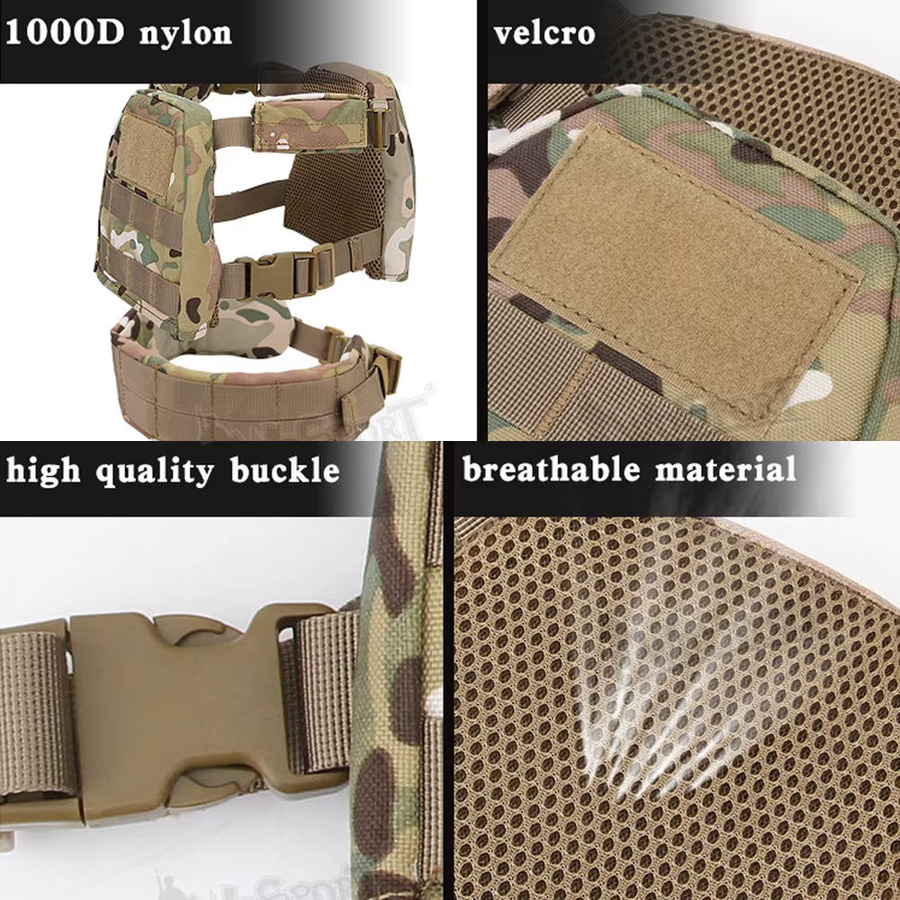 KOLINLOV Taktische Kinder Weste, Set, MOLLE Quick Release - Bild 3