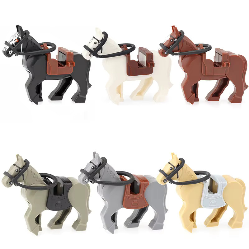 BRICKPANDA Ritterfiguren und Kriegspferde, Baustein-Set, Bunt / Mehrfarbig - Bild 1
