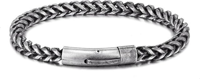 YULIN Fahrradkettenarmband Edelstahl, Gold, Herren, 19cm - Bild 1