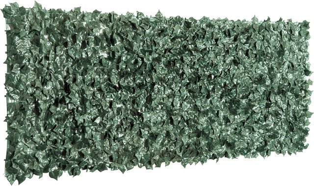Outsunny Kunsthecke Pflanzenwand als Sichtschutz mit Blättern, Dunkelgrün, B: 240 cm, H: 100 cm - Bild 1
