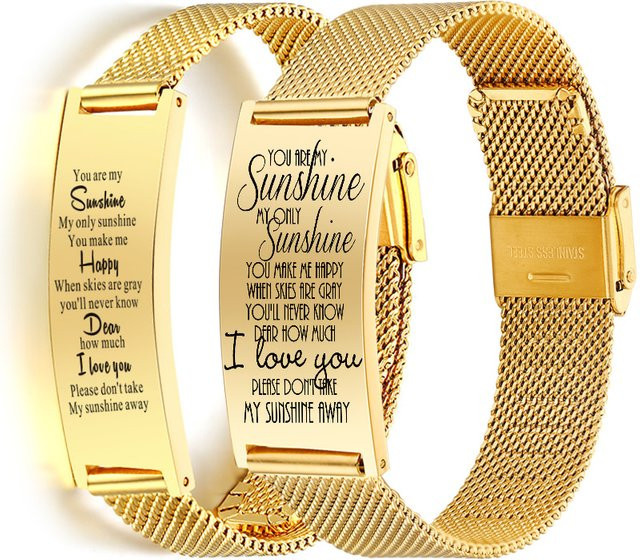 Armband Edelstahl, Gold, Unisex - Bild 1
