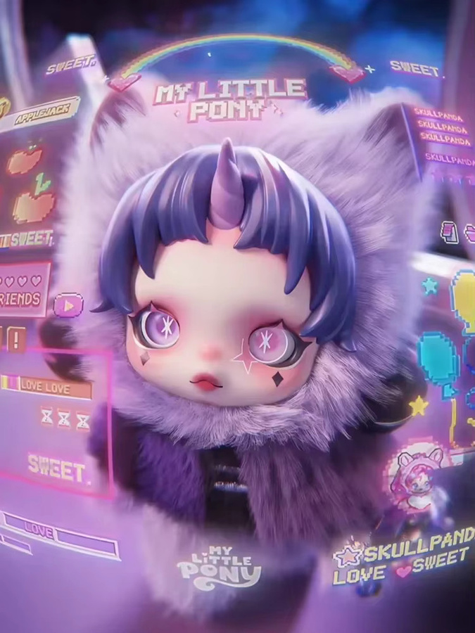 POP MART My Little Pony SKULLPANDA, Actionfigur, Blindbox-Spielzeug - Bild 4