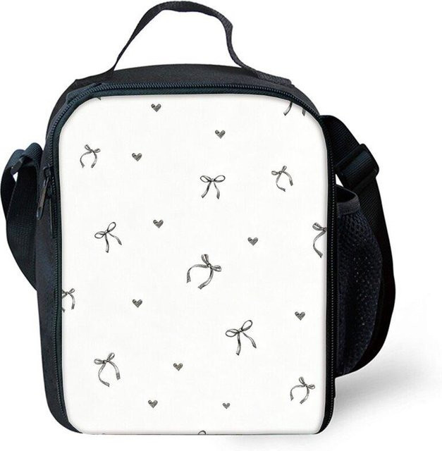 Isolierte Lunchtasche von Fancy Style Studio mit 2D Cartoon-Motiv und Tragegurt, Farbe: Weiß - Bild 1