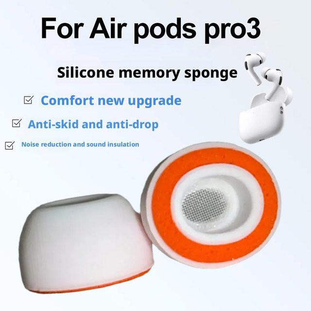 Ersatz-Ohrstöpsel aus Memory-Schaum für Apple AirPods Pro 3, bequeme In-Ear Ohrpolsterkappen - Bild 1