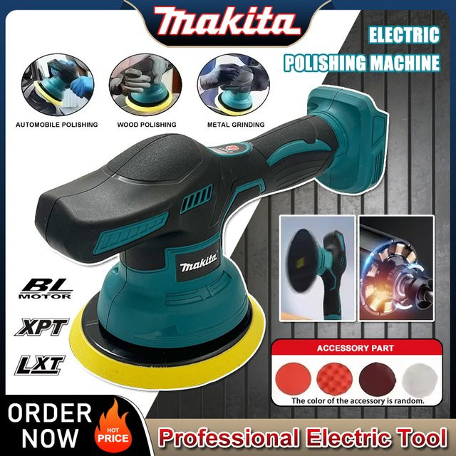 Makita Akku-Autopolierer mit Digitalanzeige und 8 Gängen für 18 V LXT Akkus in Petrol - Bild 1