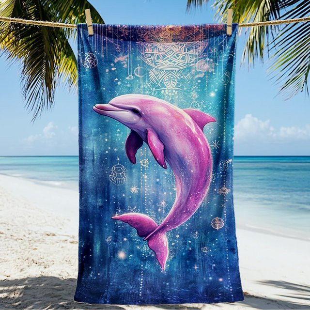Sandvel Strandtuch Möwe in Blau, schnelltrocknend und superweich, B/H: 100 x 50 cm - Bild 1