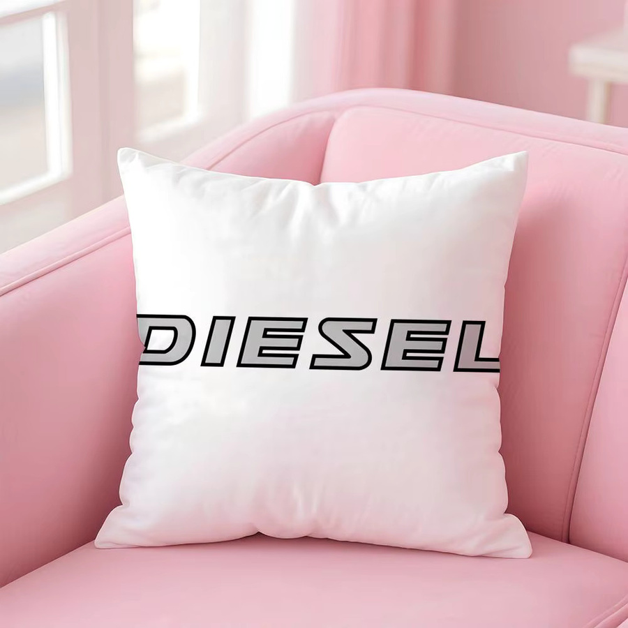 D-DIESEL Kissenbezug in Weiß mit grafischem Design und verdecktem Reißverschluss, B/T/H: 30 x 30 x 30 cm - Bild 4