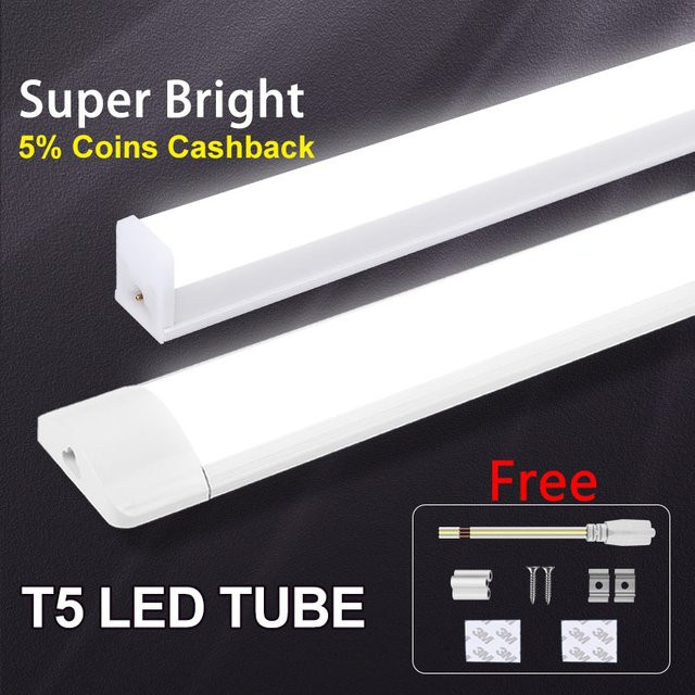 T5 LED-Röhrenleuchte Linear in Weiß für Innenbereiche wie Küche oder Schränke, Cool White - Bild 1