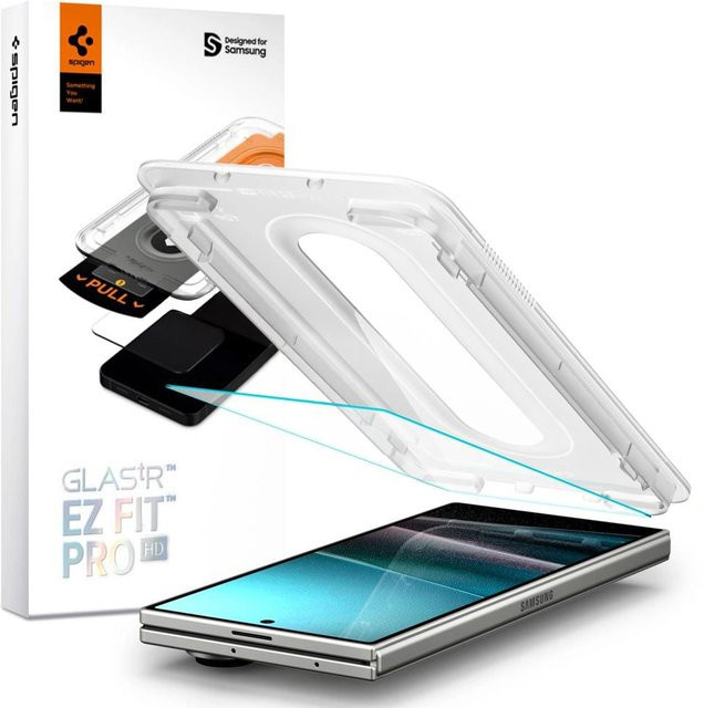 Spigen GlastR EZ FIT Pro HD Schutzfolie für Samsung Galaxy Z Fold7 F966, gehärtetes Glas, transparent - Bild 1