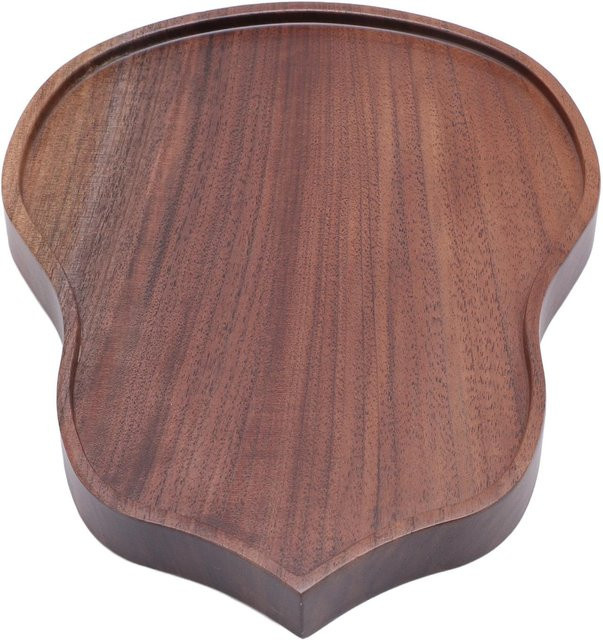 KONNWEI Tee-Serviertablett aus Bambus im chinesischen Stil, Kürbisförmig, B/T: 20 x 15,7 cm - Bild 1