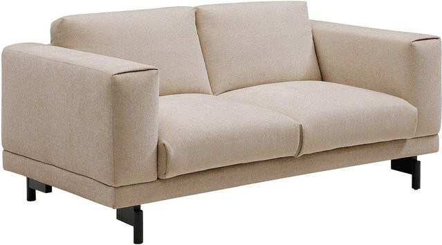 Dembola Sofa Beige mit Chenille-Stoff und Holzrahmen Breite: 172 cm - Bild 1