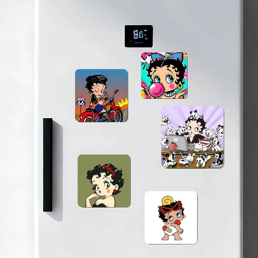 B-BettyS Puppe C-Boop-Es Kühlschrankmagnet, personalisierter kreativer magnetischer Aufkleber in Multicolour - Bild 3