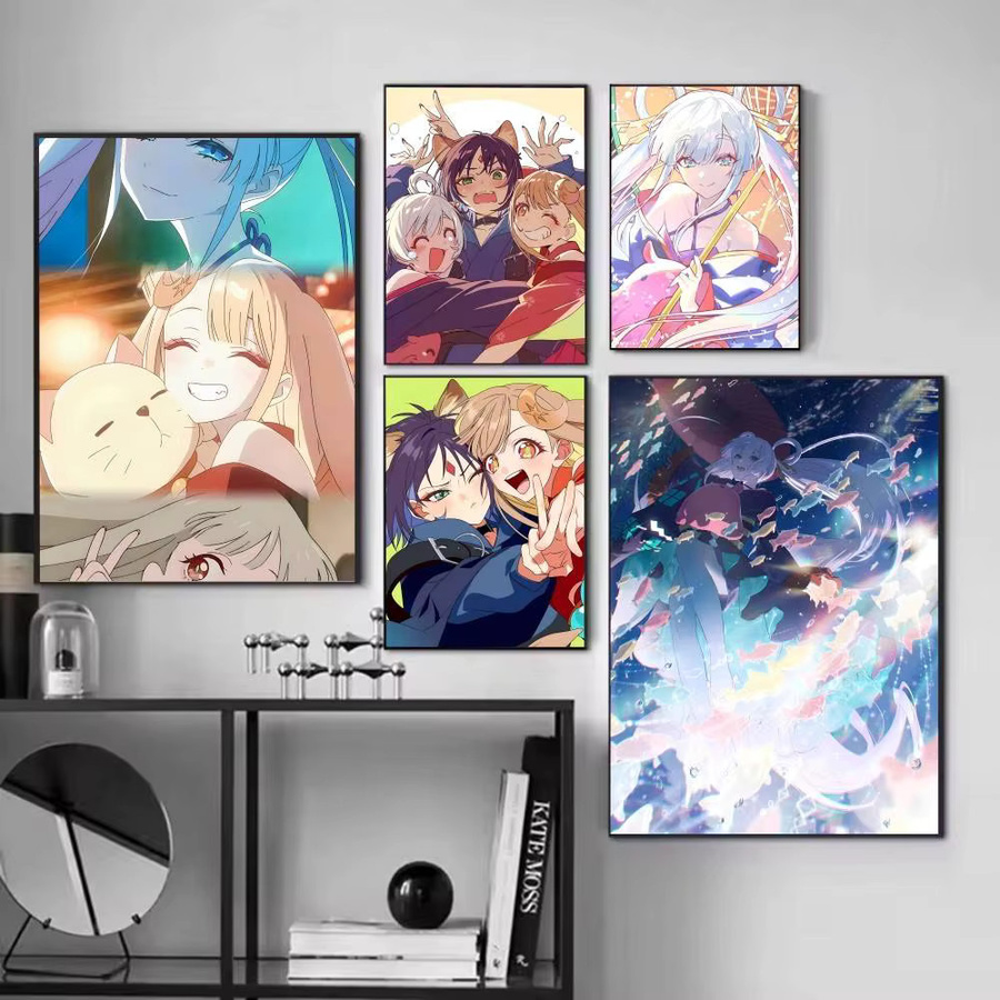Selbstklebendes Anime Manga Poster Cosmic Princess Kaguya Kunstpapier in Mehrfarbig - Bild 2