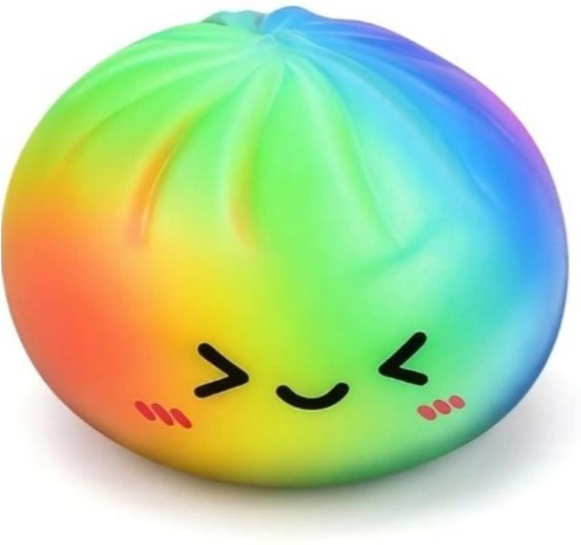 Buntes Regenbogen-Bao Squishy, Mini-Dampfer-Packung, blau - Bild 1