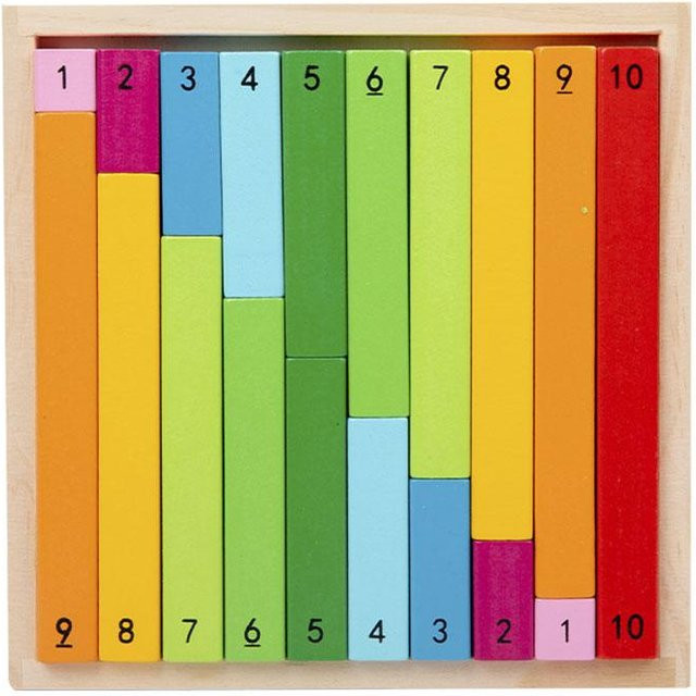 Activating Toys Holz Montessori Mathe Spielzeug, Farbe Bruchteile Sticks, Lernspielzeug - Bild 1