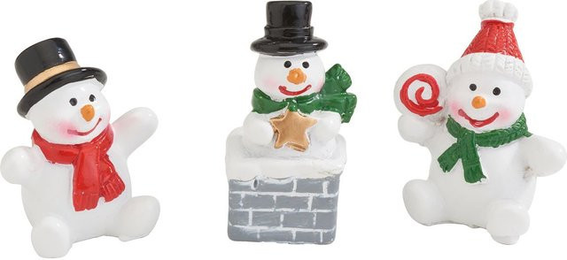 VBS Miniatur Schneemann Snowy aus Polyresin für Winter und Weihnachten - Bild 1
