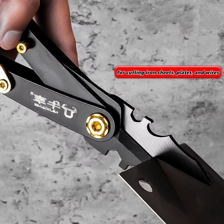 NIUXIANG Drahtschneider und Abisolier-Crimper Werkzeug, wendbares Handwerkzeug für präzise Arbeiten - Bild 3