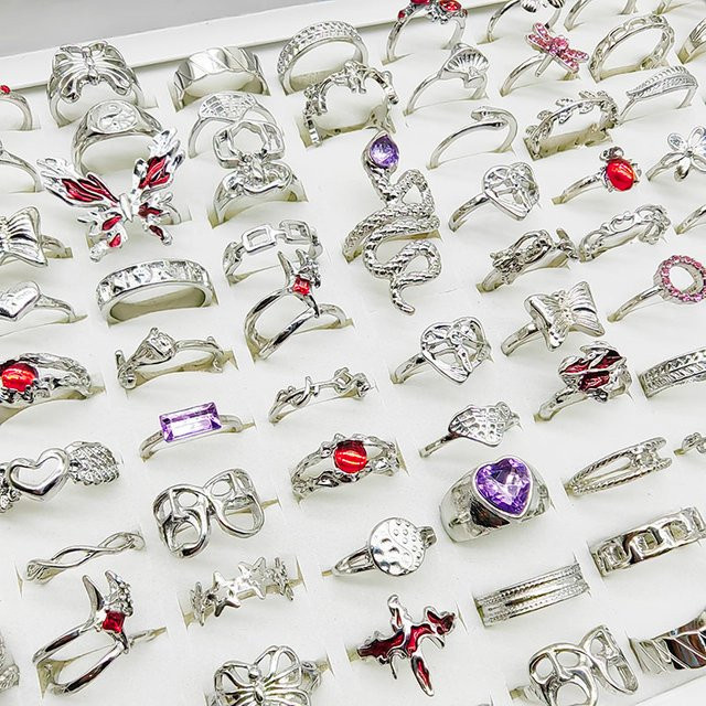 Ringe für Damen, Kristall, Bunt, Verspielt - Bild 1