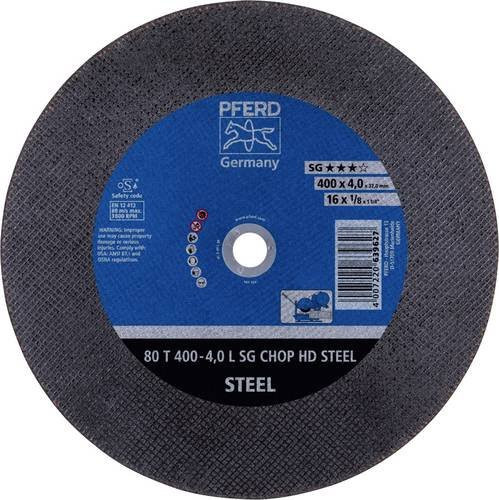 PFERD Trennscheibe SG CHOP HD STEEL für Stahl, Durchmesser: 400 mm, Breite: 4,0 mm, Bohrung: 32,0 mm, Farbe: Grau, 10 Stück - Bild 1