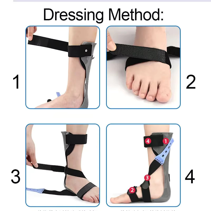 Afo Fuß Drop Brace Schiene Knöchel Fuß Orthese - Bild 5