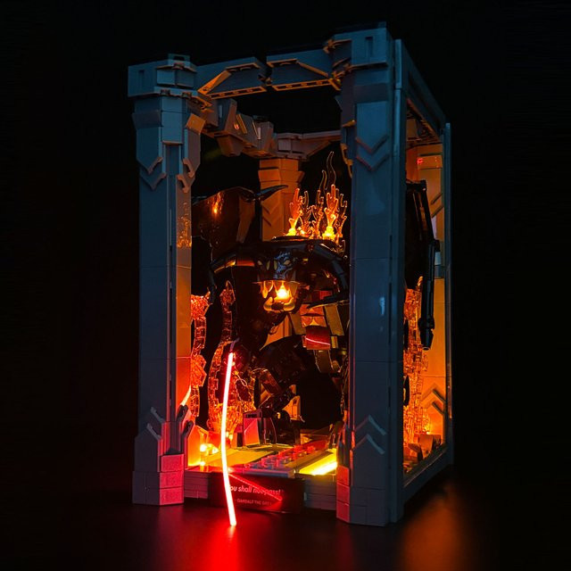 BRIXSPARK LED-Beleuchtungsset für LEGO 10367 DIY Upgrade Design Balrogs Book Nook in Schwarz mit warmweißem Licht - Bild 1
