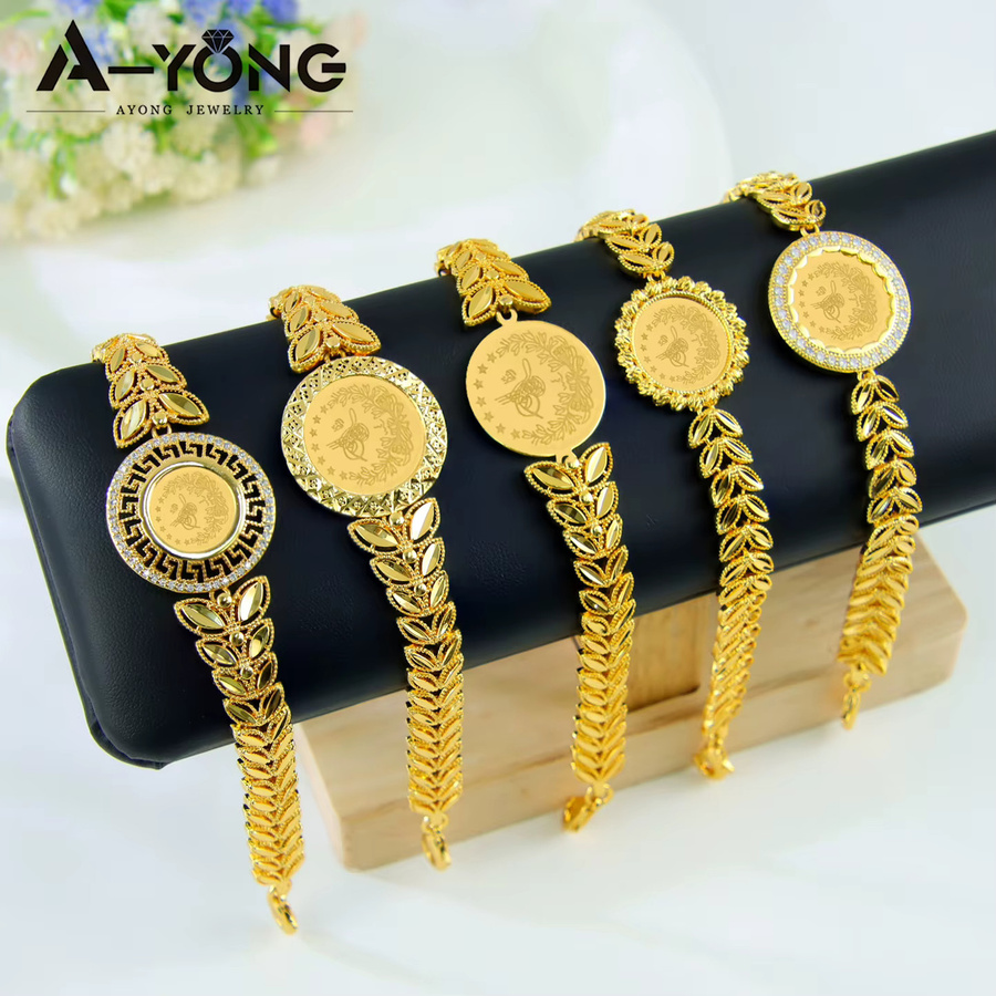 A-YONG AYONG JEWELRY Armband, Goldfarbe, Münzen, Damen - Bild 2
