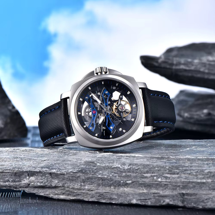 PAGANI DESIGN Taucheruhr, Automatik, Edelstahl, blau, Saphirglas, Herren - Bild 3
