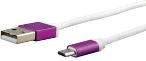 e+p USB Micro-USB-Kabel in Weiß, Länge: 1 m - Bild 1