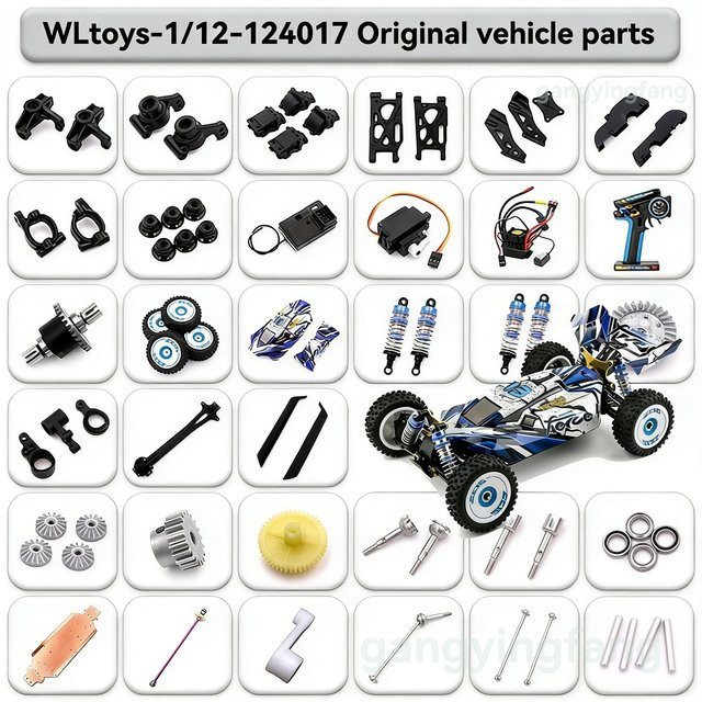 WLtoys RC Auto Ersatzteile, 1:12, Metall, Bunt / Mehrfarbig - Bild 1