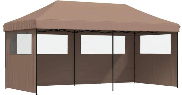 vidaXL Party-Zelt aus Oxford-Stoff und Stahl in Braun, B/T/H: 580 x 292 x 315 cm - Bild 1