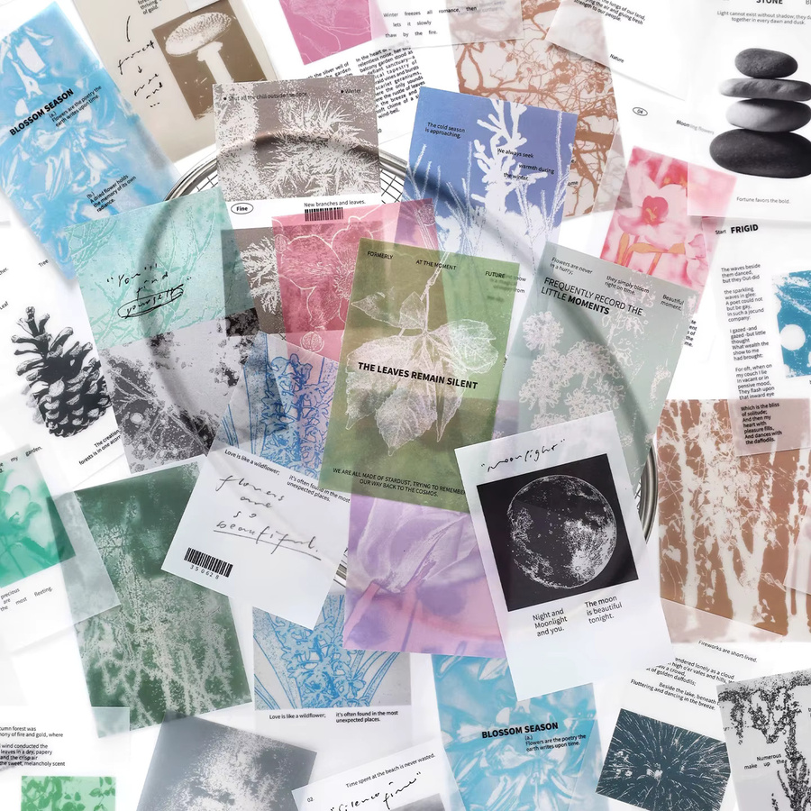 10 Stück Misty Island Four Seasons Serie Scrapbook Bastelpapier mit Landschaftsillustrationen in Multicolour - Bild 2
