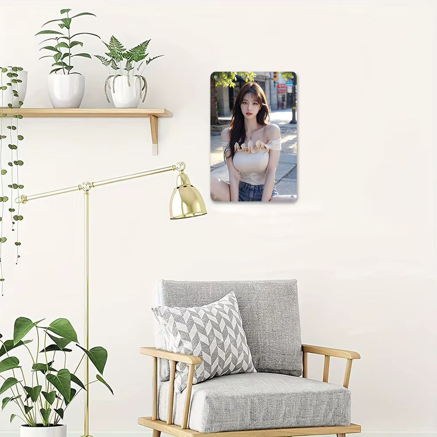CIFBUY Vintage Metall-Wandkunst Retro Blechschild in Mehrfarbig, B: 20,32 cm, H: 30,48 cm - Bild 3