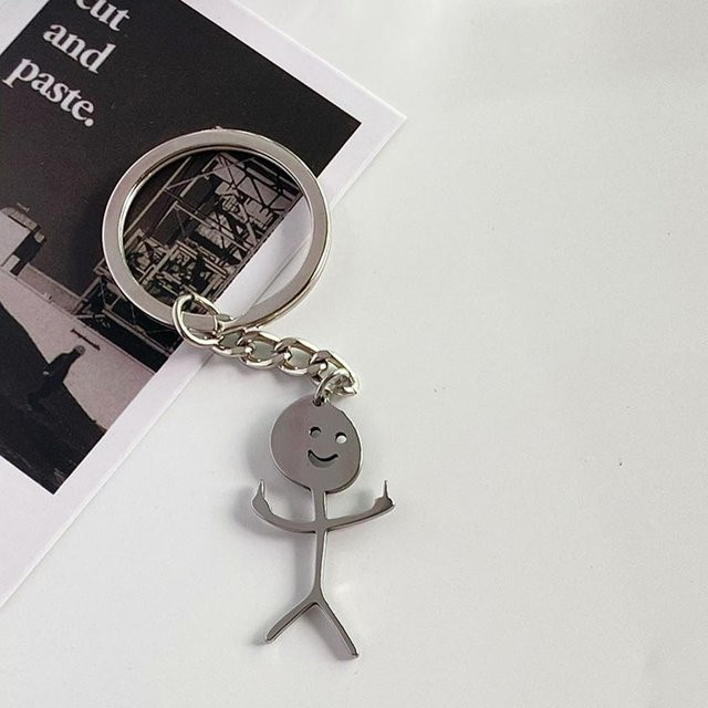 NATAWA Schlüsselanhänger Edelstahl, Silber, Unisex - Bild 1