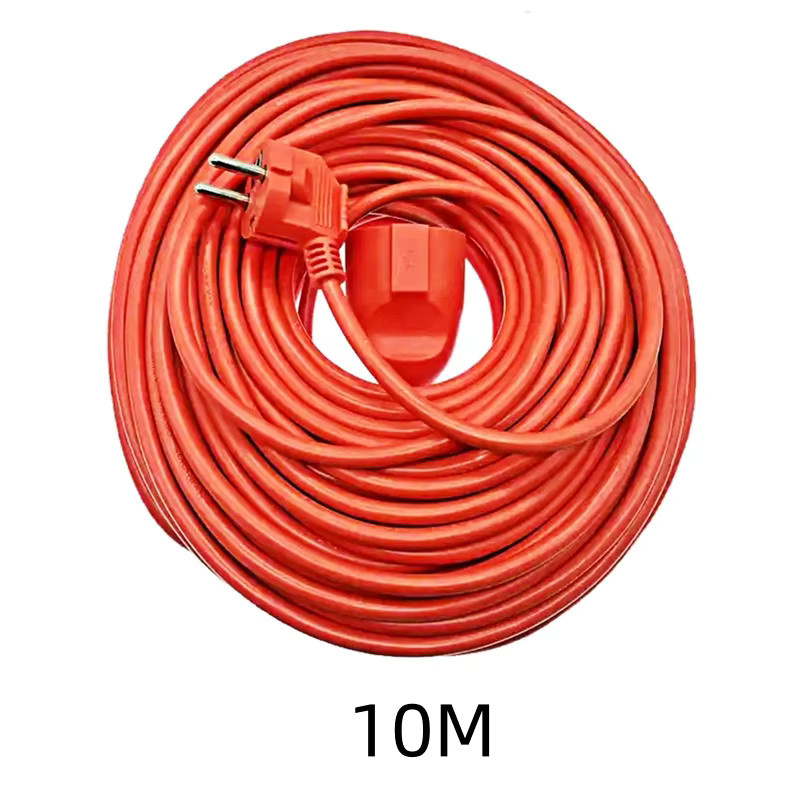 Hochleistungskabel für Garten und Baustelle, 10 m Länge, Farbe: Rot - Bild 1