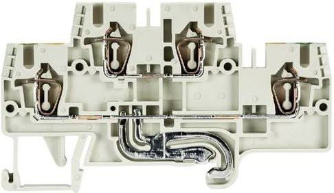 Wieland Electric 56.703.7855.0 Installationsetagenklemme mit Federzuganschluss in Grau, 100 Stück - Bild 1