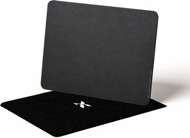 XVX Glas-Mauspad Ultra-Smooth Glide in Schwarz, B/T: 29 x 22 cm - Bild 1