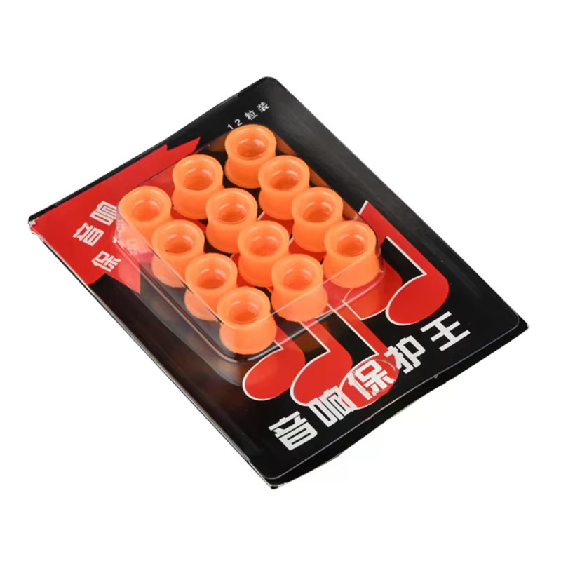 JETTING 12 Stück Staubschutzkappen für 3,5 mm Jack Audio-Anschlüsse in Orange - Bild 3